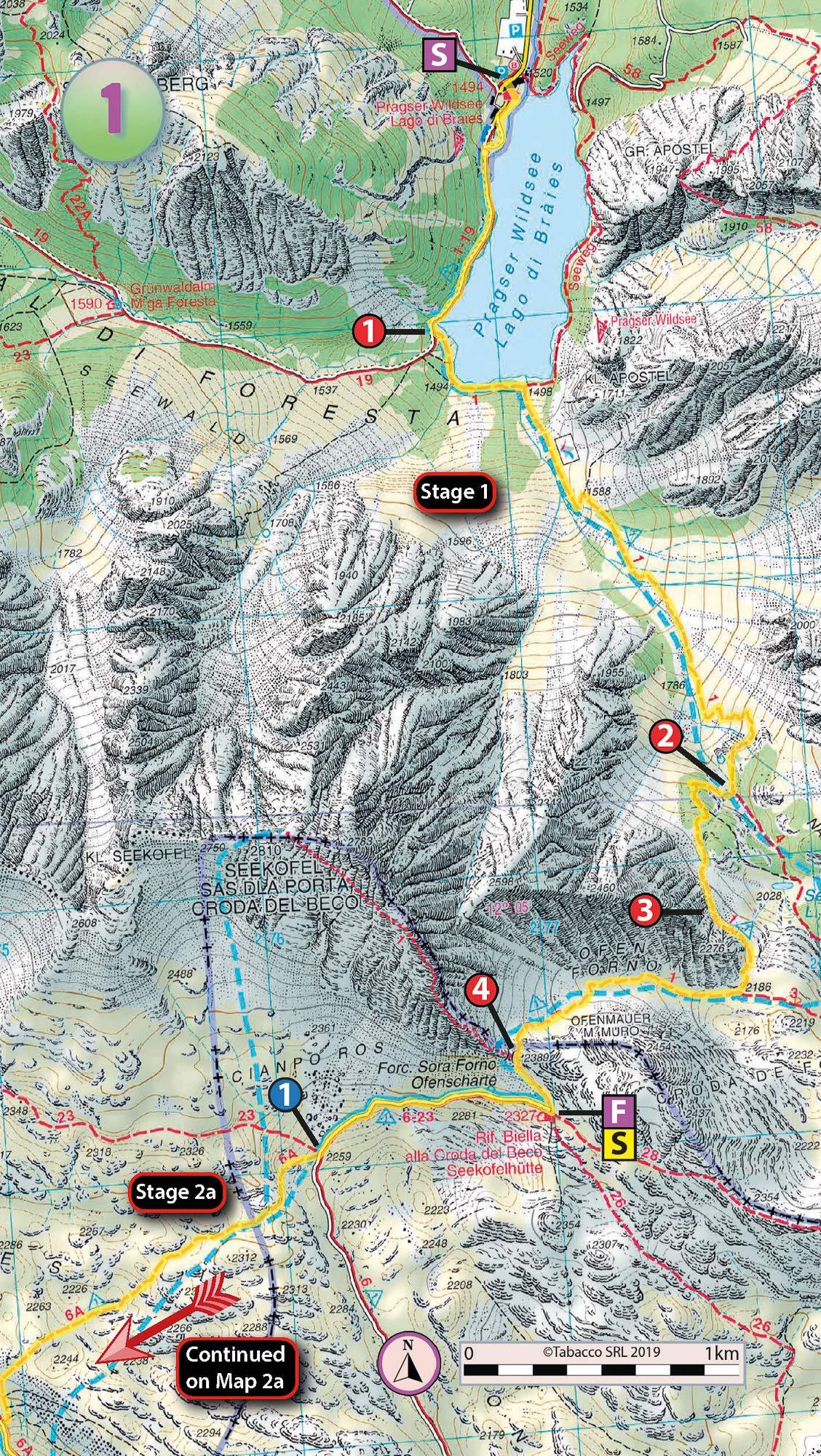 Guide de randonnée (en anglais) - Trekking the Dolomites AV1 | Knife Edge Outdoor guide de randonnée Knife Edge Outdoor