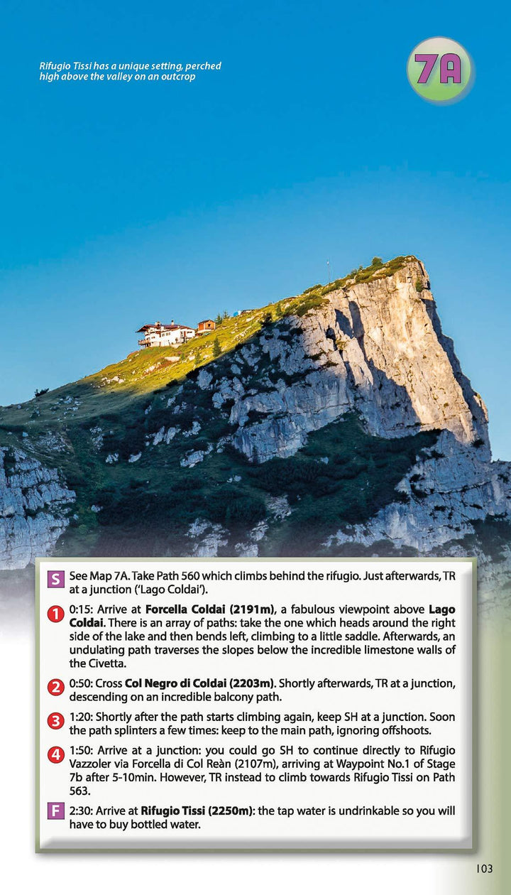 Guide de randonnées (en anglais) - Trekking the Dolomites AV1 | Knife Edge Outdoor guide de randonnée Knife Edge Outdoor 