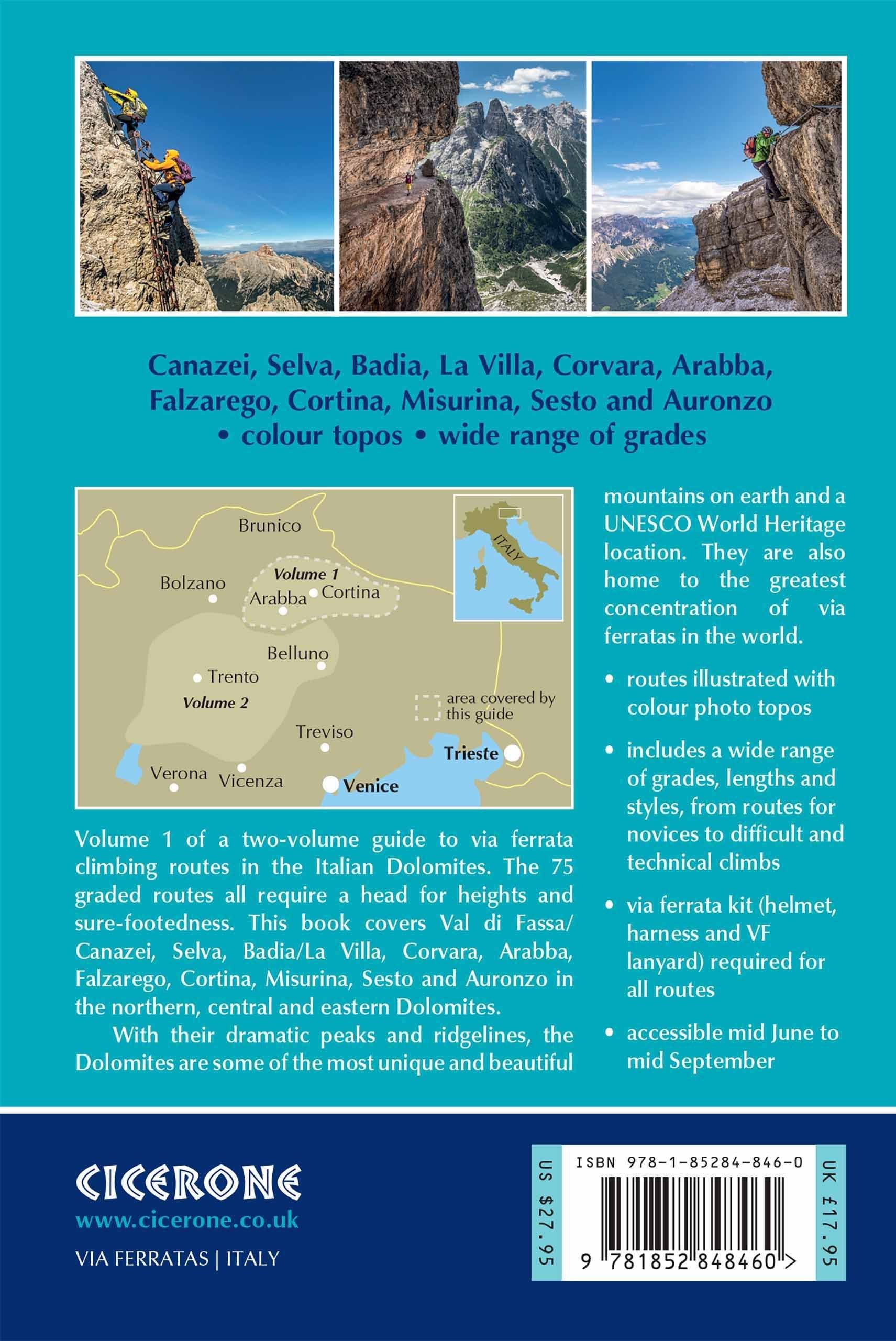 Hiking guide (in English) - Via Ferratas of the Italian Dolomites