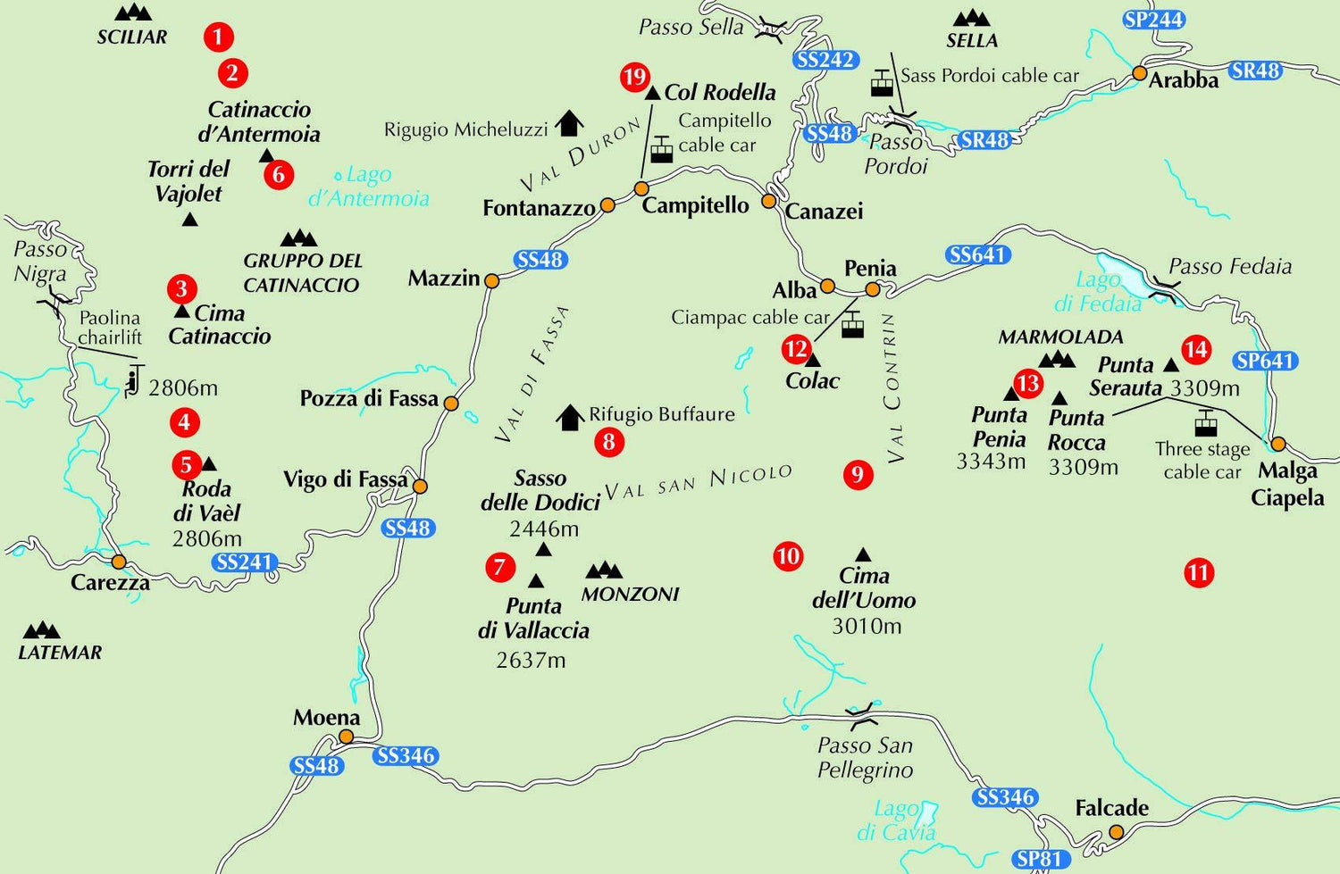 Guide de randonnées (en anglais) - Via Ferratas of the Italian Dolomites, Vol. 1: 75 routes - north, central and east ranges | Cicerone guide de randonnée Cicerone 