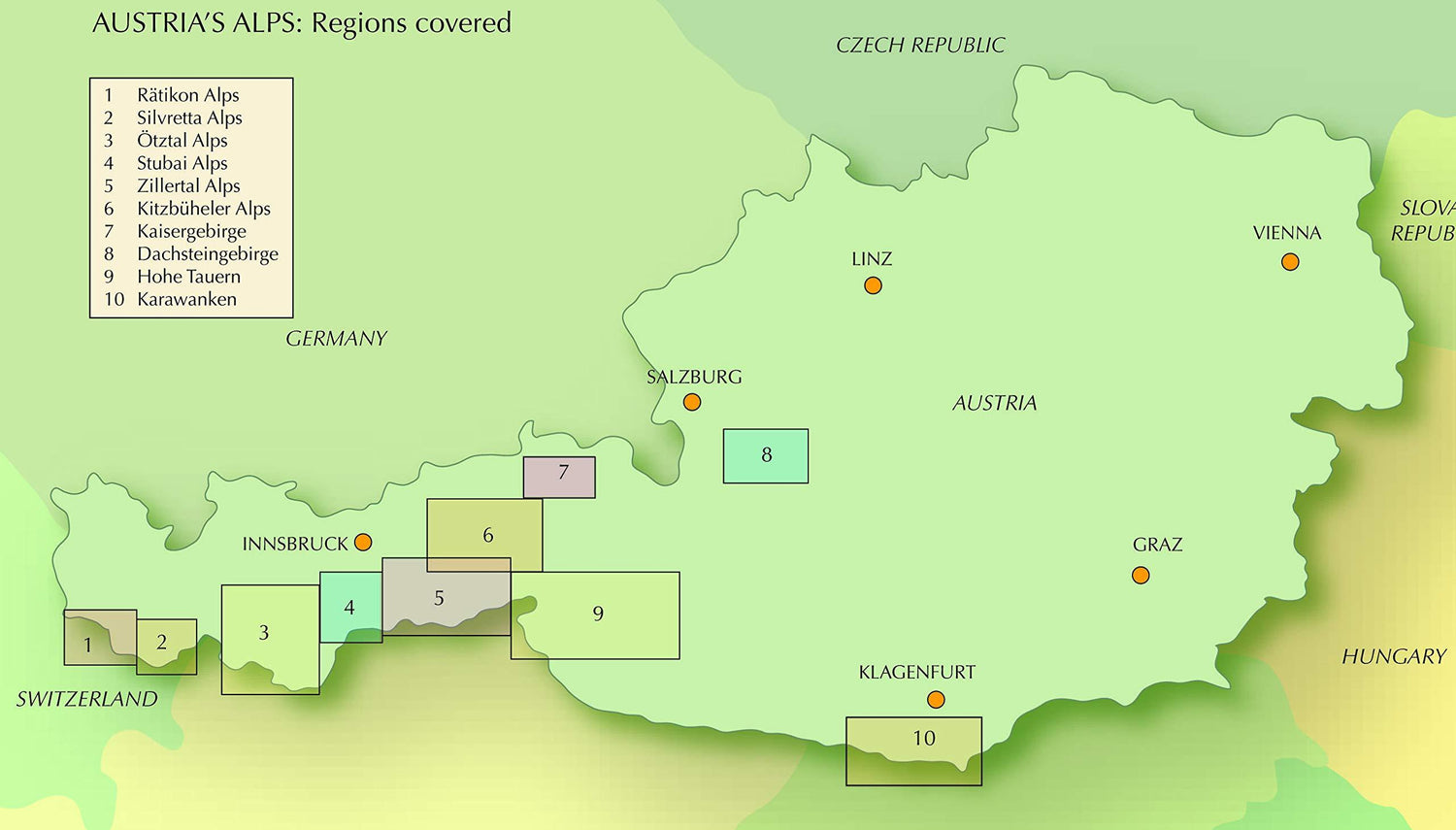 Guide de randonnées (en anglais) - Walking in Austria : 101 Routes - Day Walks, Multi-Day Treks and Classic Hut-to-Hut Tours | Cicerone guide de randonnée Cicerone 