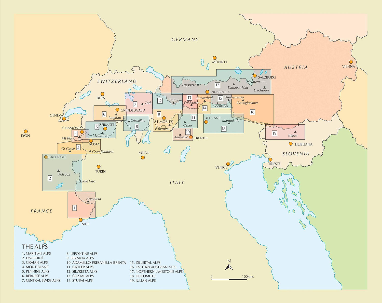 Guide de randonnées (en anglais) - Walking in the Alps | Cicerone guide de randonnée Cicerone 