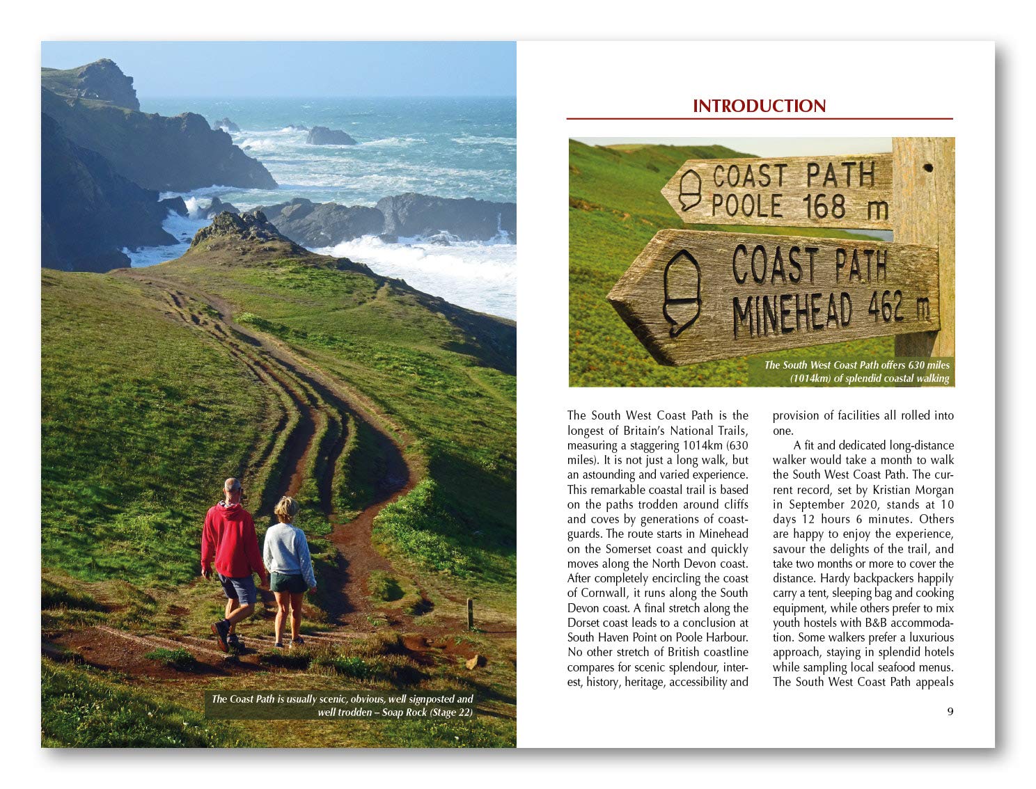 Guide de randonnées (en anglais) - Walking the South West Coast Path: National Trail from Minehead to South Haven Point | Cicerone guide de randonnée Cicerone 