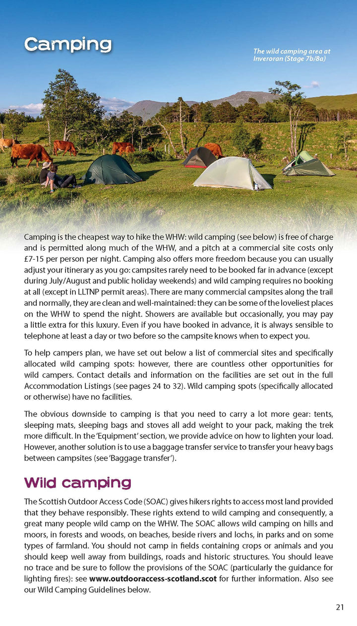 Guide de randonnées (en anglais) - West Highland Way | Knife Edge Outdoor guide de randonnée Knife Edge Outdoor 