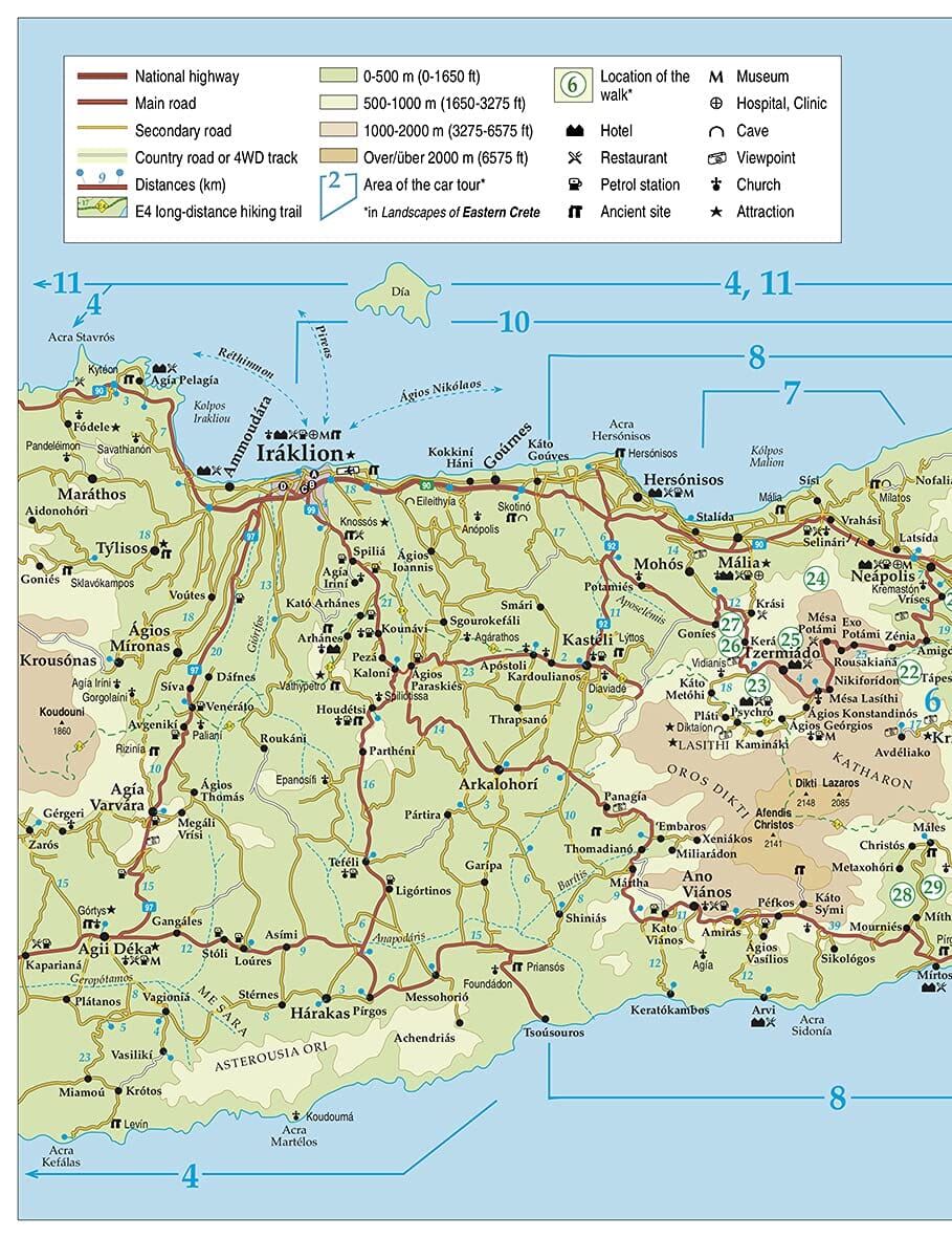 Guide de randonnées (en anglais) - Western Crete | Sunflower guide de randonnée Sunflower