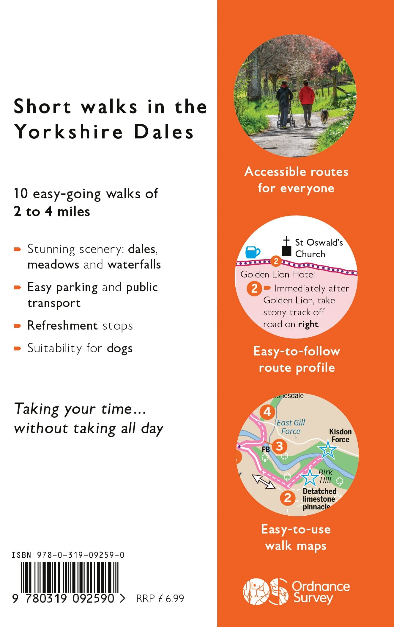 Guide de balades (en anglais) - Yorkshire Dales (Angleterre) | Ordnance Survey - Short Walks guide de randonnée Ordnance Survey