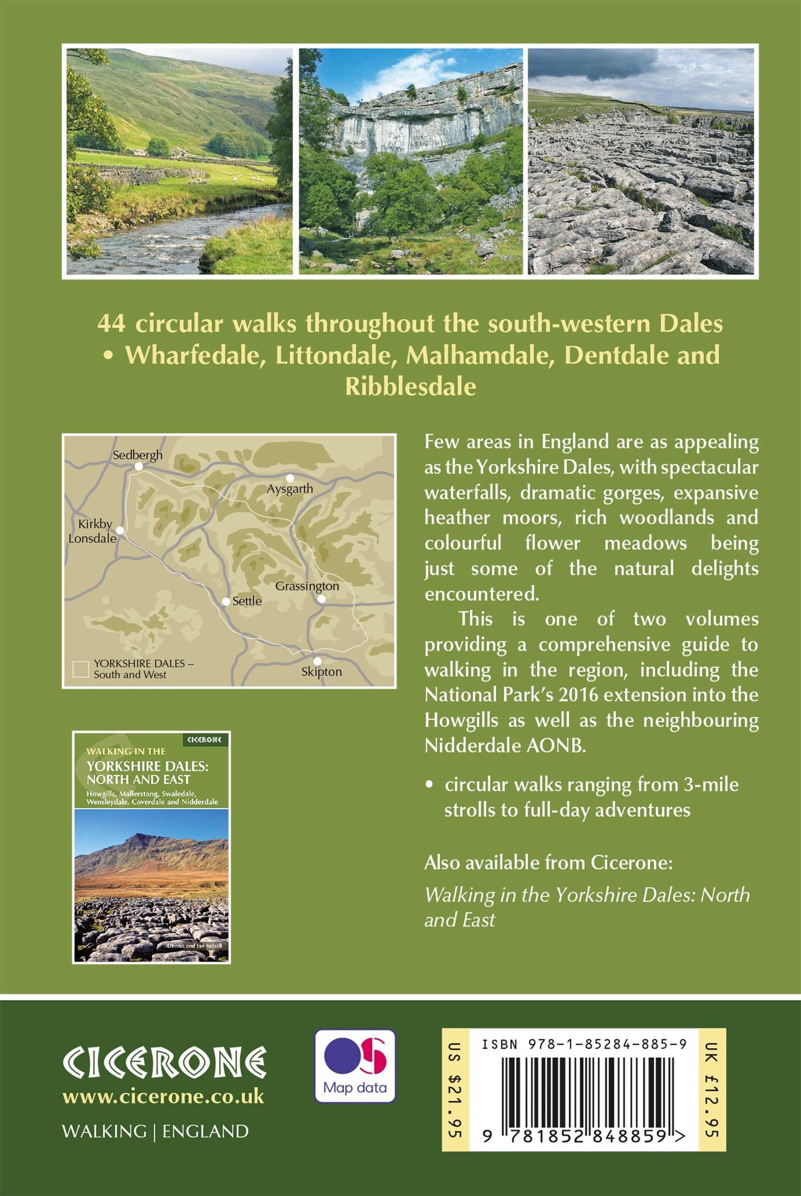 Guide de randonnées (en anglais) - Yorkshire Dales South & West | Cicerone guide de randonnée Cicerone 