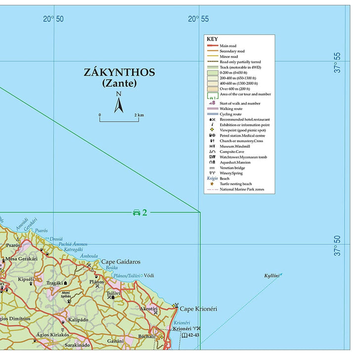 Guide de randonnées (en anglais) - Zakynthos - Complete guide with walks | Sunflower guide de randonnée Sunflower 