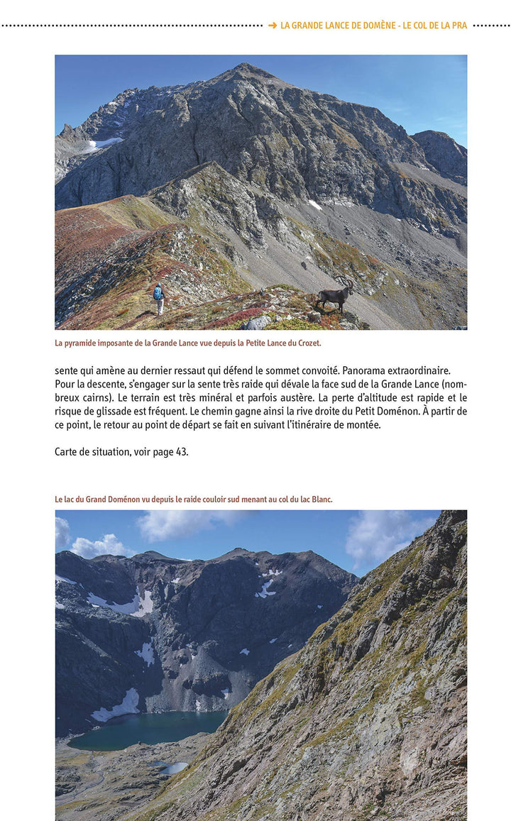 Guide de randonnées - Massif de Belledonne - Randonnées vers les sommets | Glénat guide de randonnée Glénat 