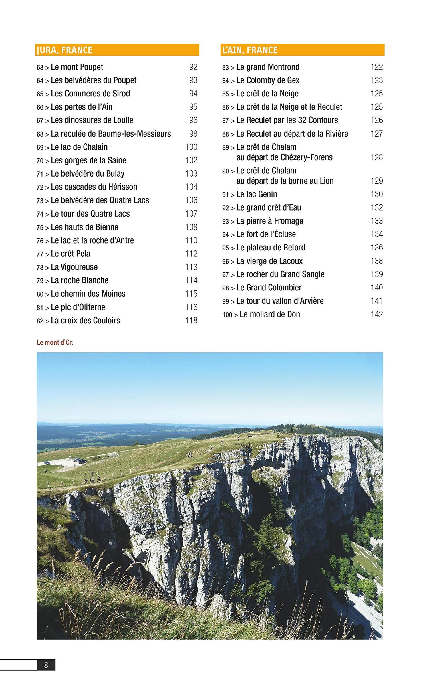 Guide de randonnées - Montagnes du Jura, les plus belles randonnées | Glénat guide de randonnée Glénat 