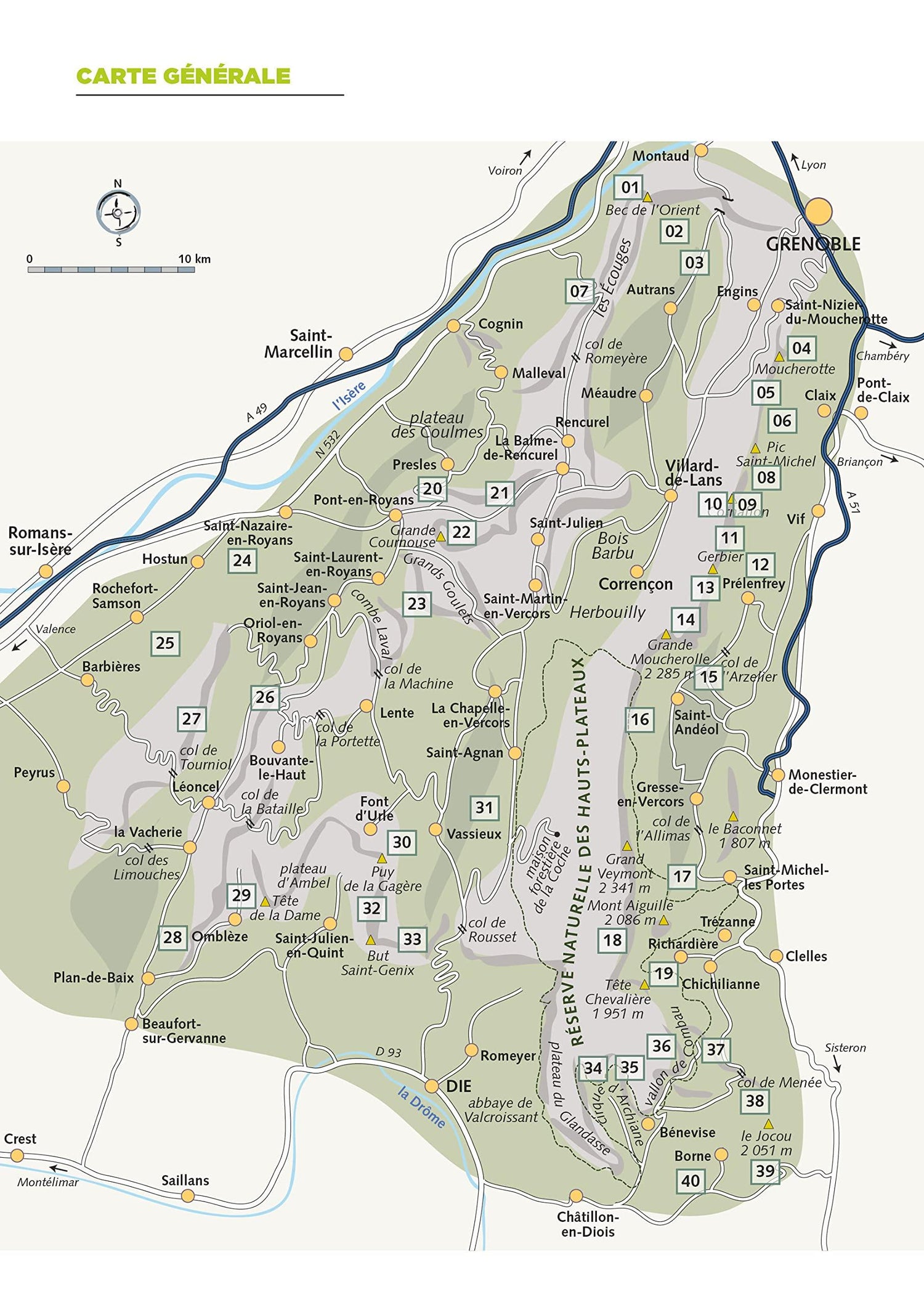 Guide de randonnées - Vercors, Les plus belles randonnées | Glénat guide de randonnée Glénat 