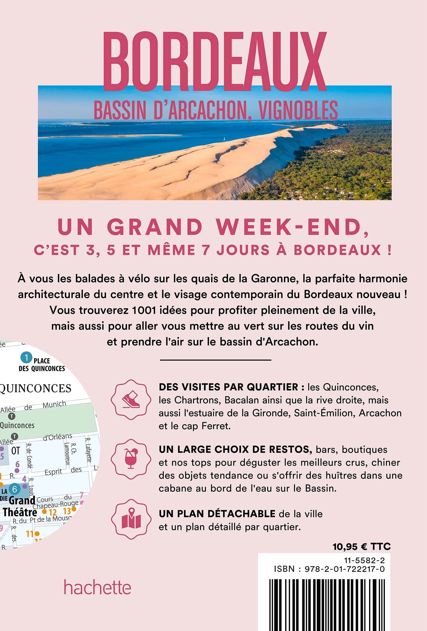 Guide de voyage de poche - Un Grand Week-end à Bordeaux & ses environs - Édition 2023 | Hachette guide de voyage Hachette