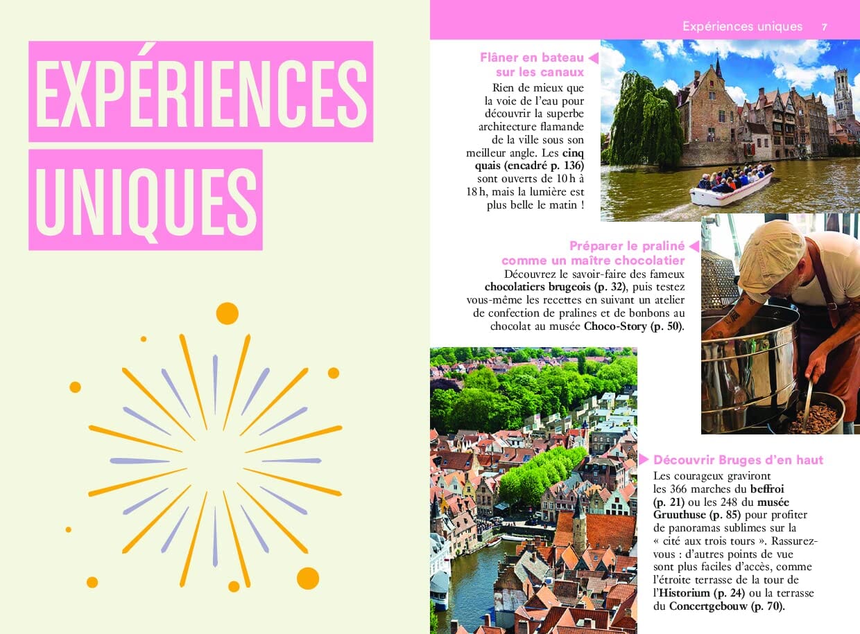 Guide de voyage de poche - Un Grand Week-end à Bruges, Ostende et env. - Édition 2023 | Hachette guide de voyage Hachette