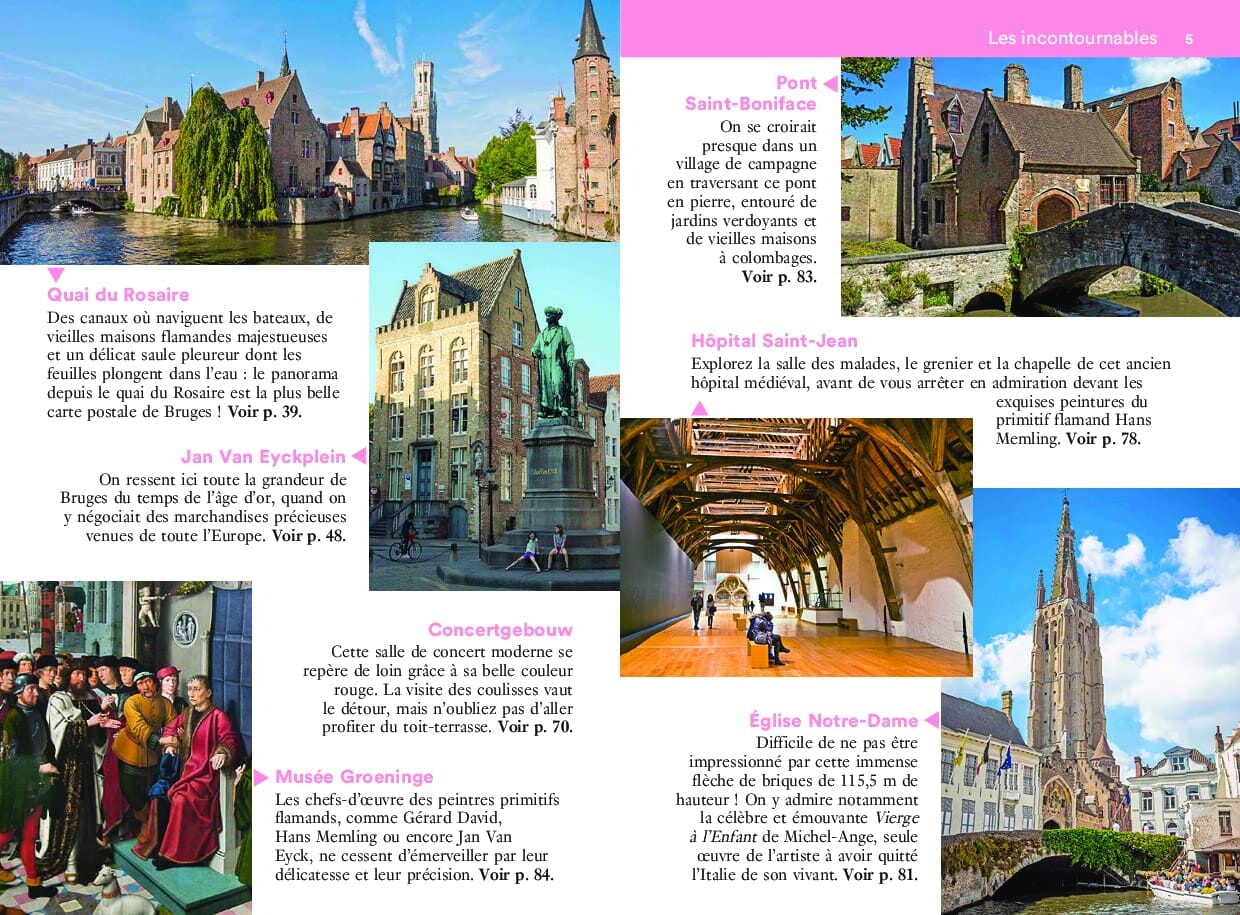 Guide de voyage de poche - Un Grand Week-end à Bruges, Ostende et env. - Édition 2023 | Hachette guide de voyage Hachette