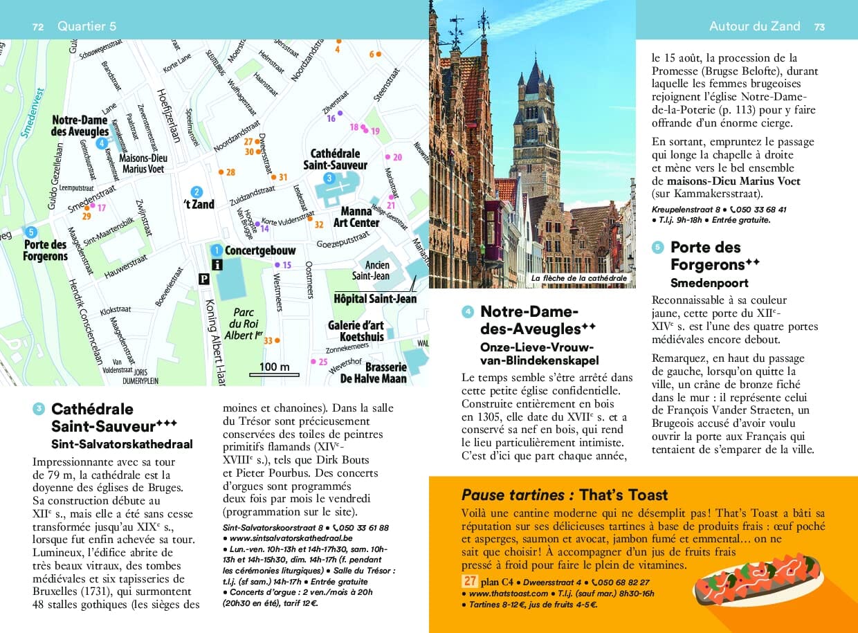 Guide de voyage de poche - Un Grand Week-end à Bruges, Ostende et env. - Édition 2023 | Hachette guide de voyage Hachette