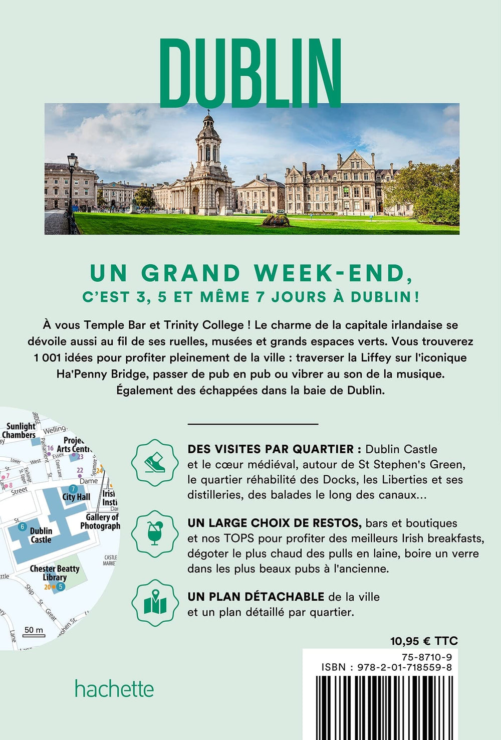 Guide de voyage de poche - Un Grand Week-end à Dublin - Édition 2023 | Hachette guide petit format Hachette 