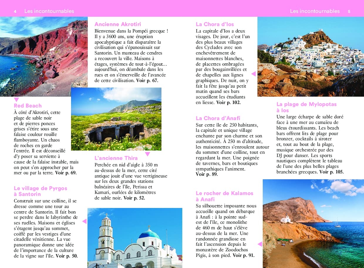 Guide de voyage de poche - Un Grand Week-end à Santorin, Anafi et Ios - Édition 2024 | Hachette guide de voyage Hachette
