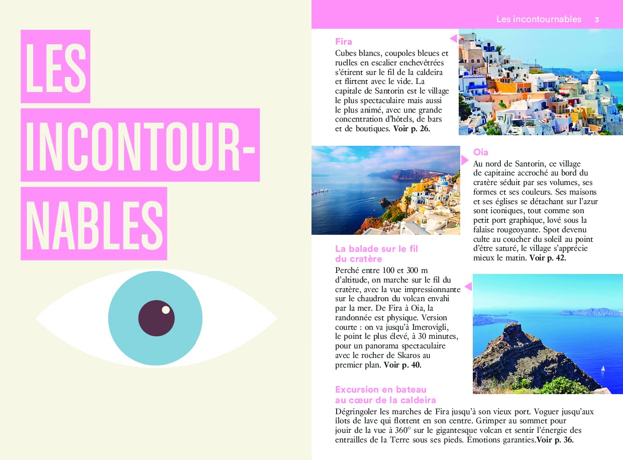 Guide de voyage de poche - Un Grand Week-end à Santorin, Anafi et Ios - Édition 2024 | Hachette guide de voyage Hachette