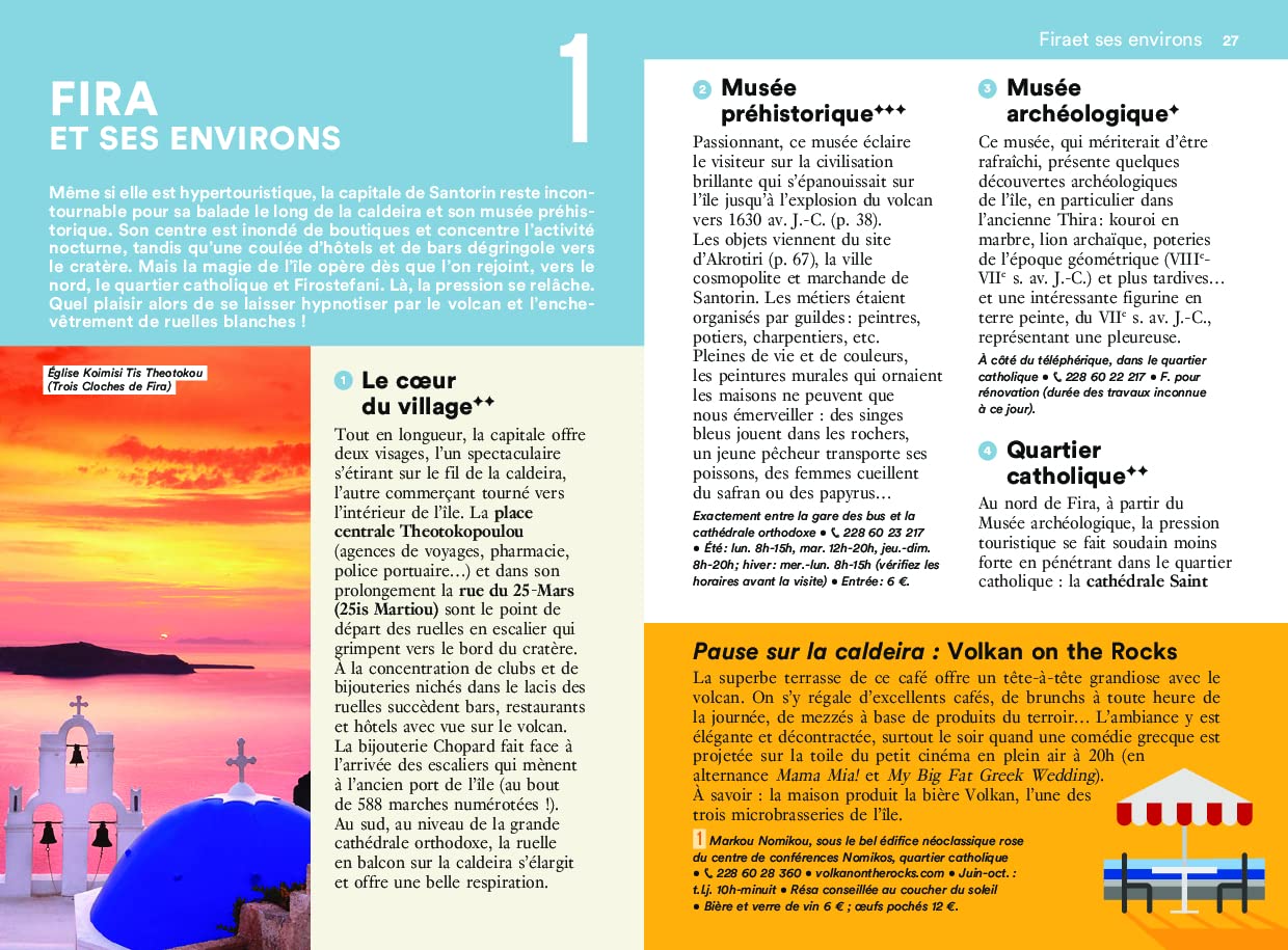 Guide de voyage de poche - Un Grand Week-end à Santorin, Anafi et Ios - Édition 2024 | Hachette guide de voyage Hachette