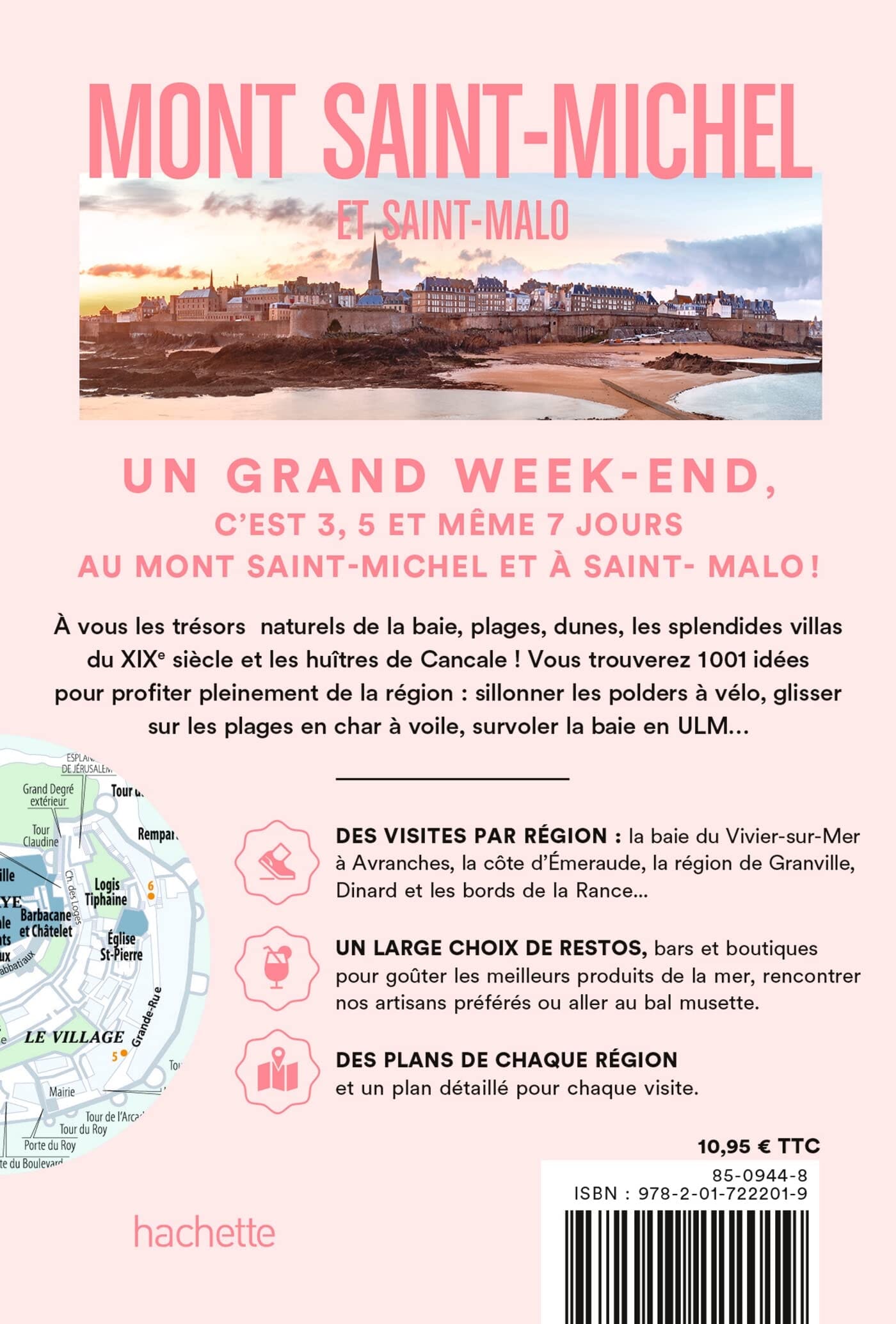 Guide de voyage de poche - Un Grand Week-end au Mont Saint-Michel & Saint Malo - Édition 2023 | Hachette guide de voyage Hachette