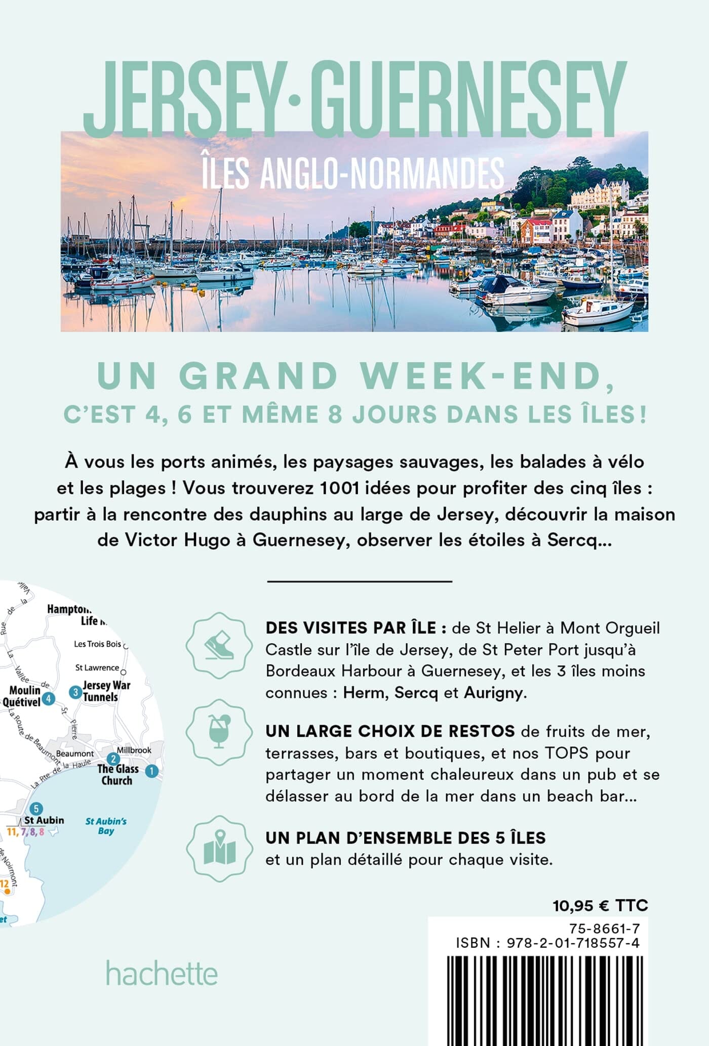 Guide de voyage de poche - Un Grand Week-end : Jersey, Guernesey - Édition 2023 | Hachette guide de voyage Hachette