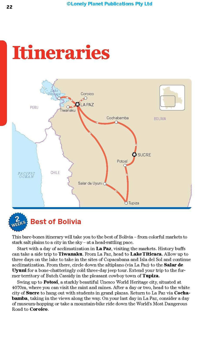 Guide de voyage (en anglais) - Bolivia | Lonely Planet guide de voyage Lonely Planet 