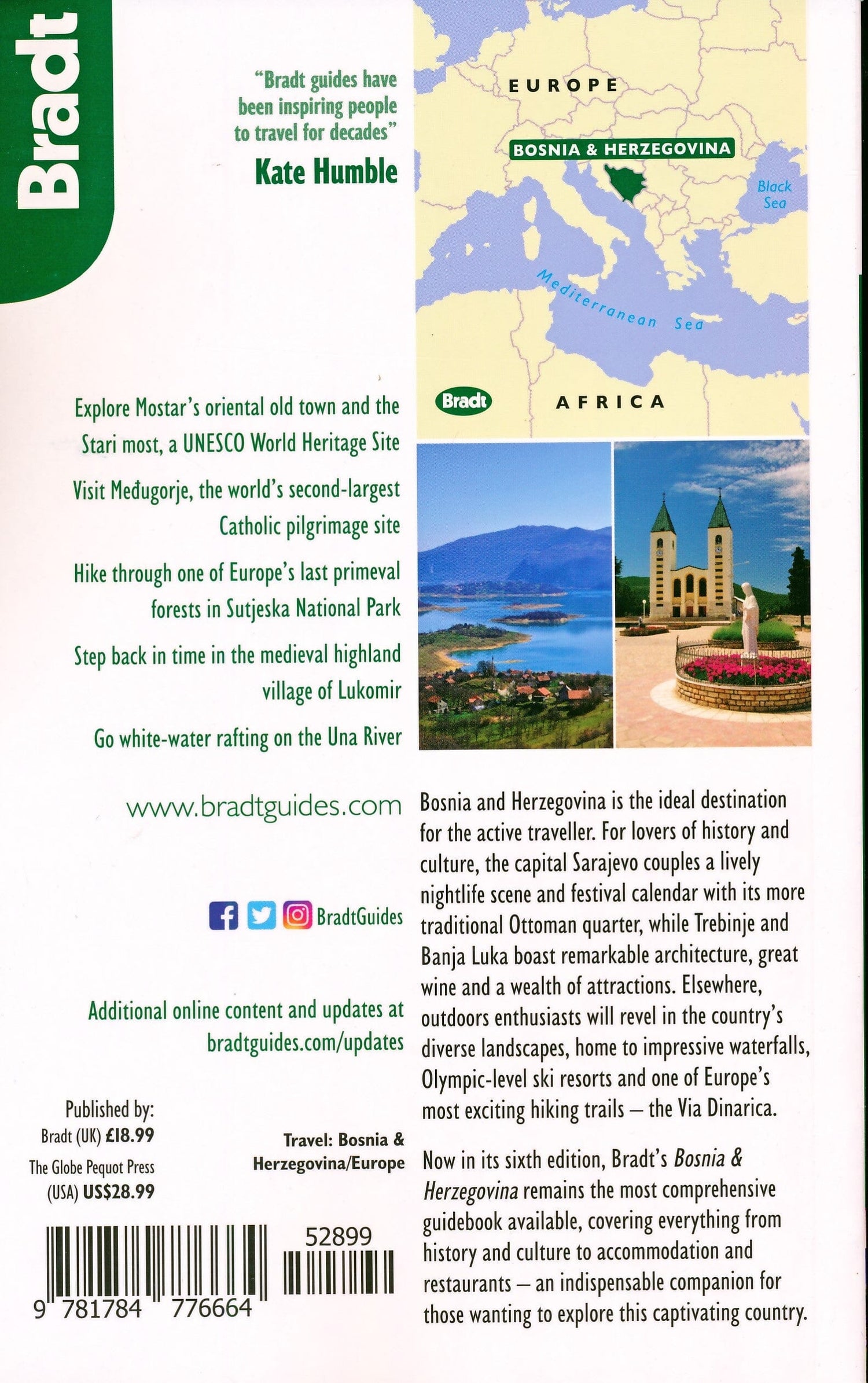 Guide de voyage (en anglais) - Bosnia-Herzegovina | Bradt guide de voyage Bradt 