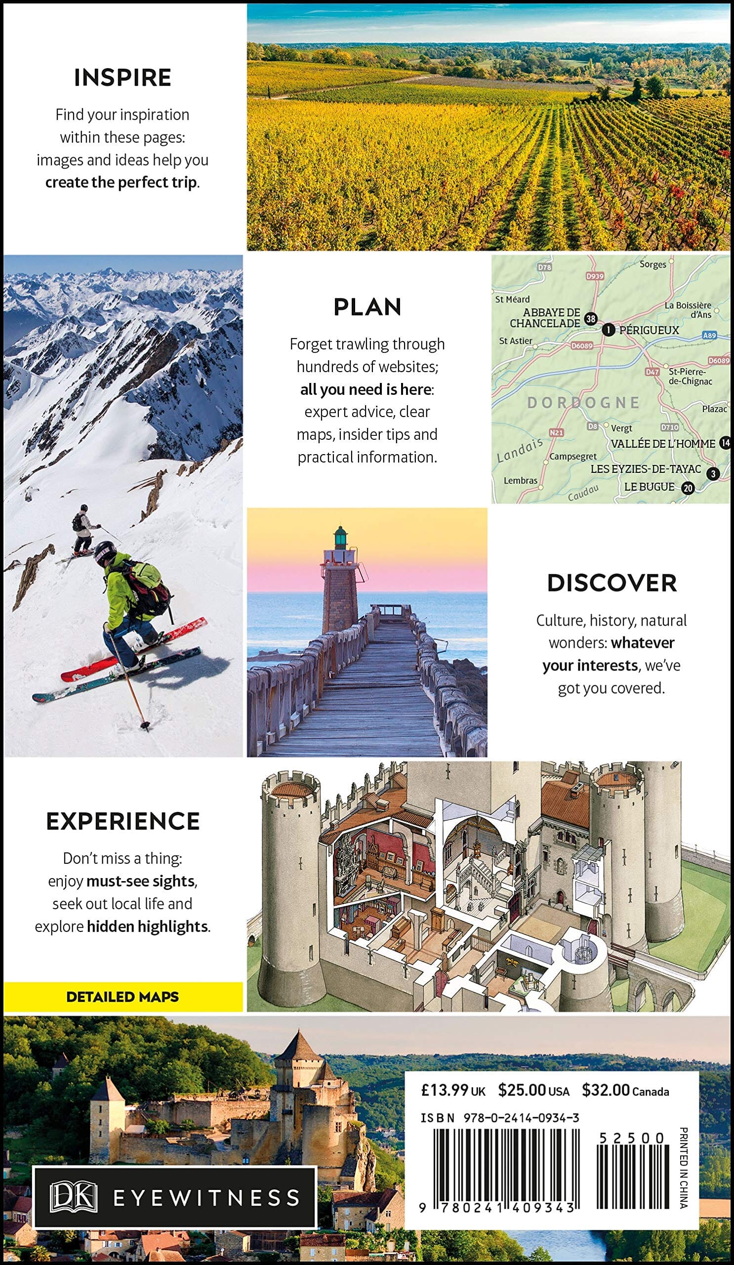 Guide de voyage (en anglais) - Dordogne - Bordeaux & Southwest Coast | Eyewitness guide de voyage Eyewitness 