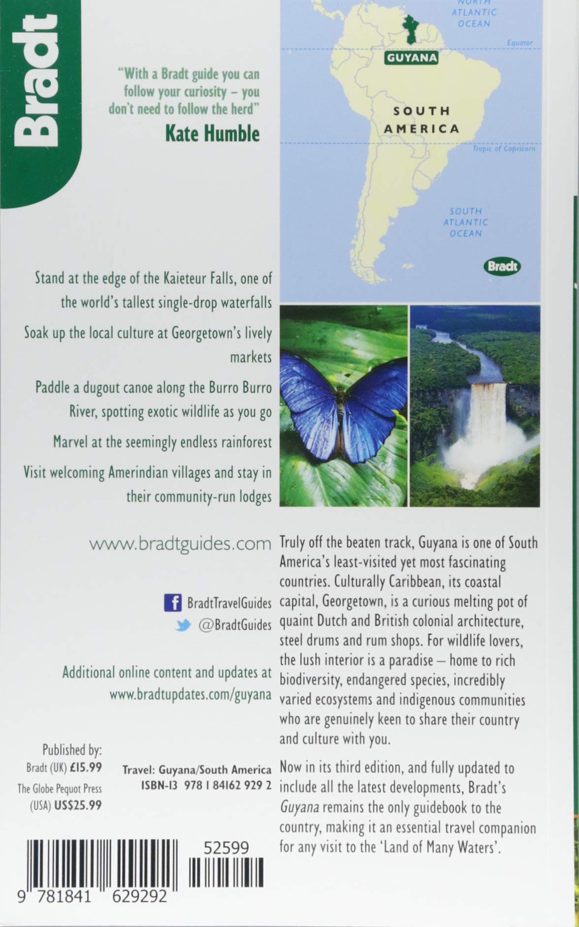 Guide de voyage (en anglais) - Guyana | Bradt guide de voyage Bradt 