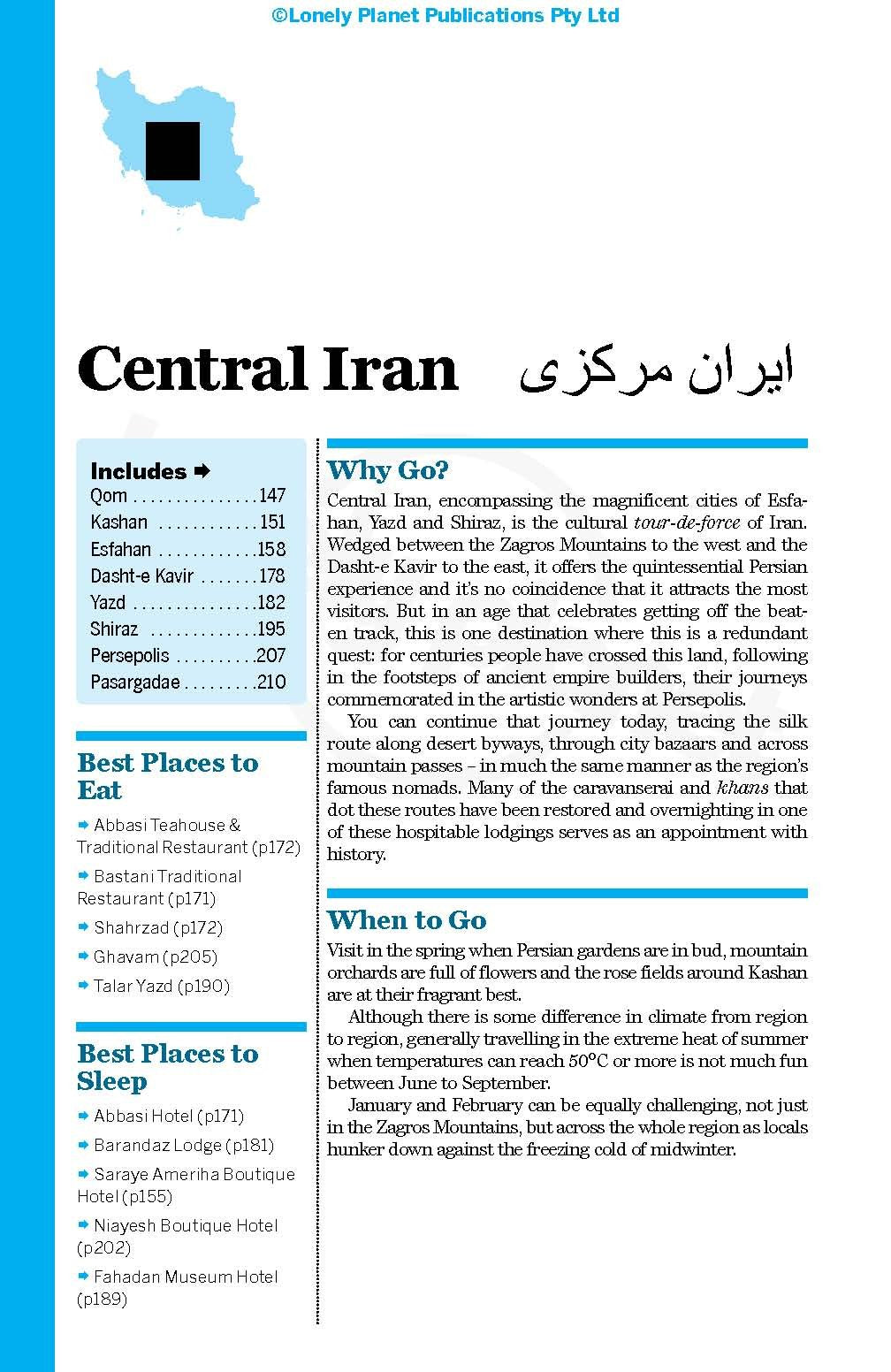 Guide de voyage (en anglais) - Iran | Lonely Planet guide de voyage Lonely Planet EN
