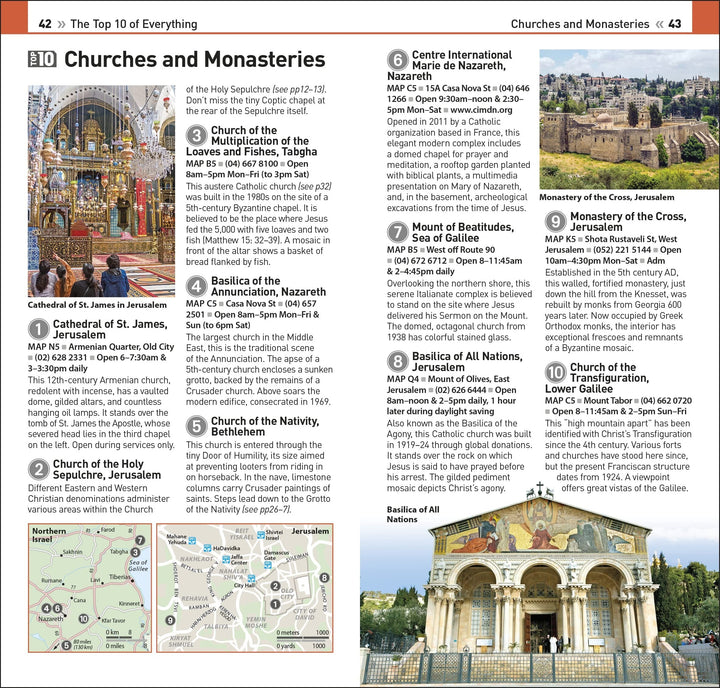 Guide de voyage (en anglais) - Israel & The Palestinian Territories Top 10 | Eyewitness guide petit format Eyewitness 