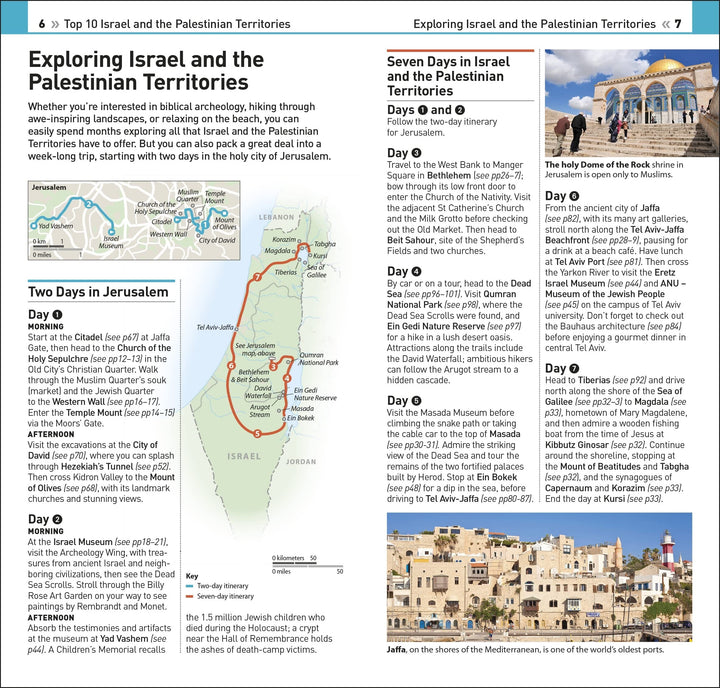 Guide de voyage (en anglais) - Israel & The Palestinian Territories Top 10 | Eyewitness guide petit format Eyewitness 