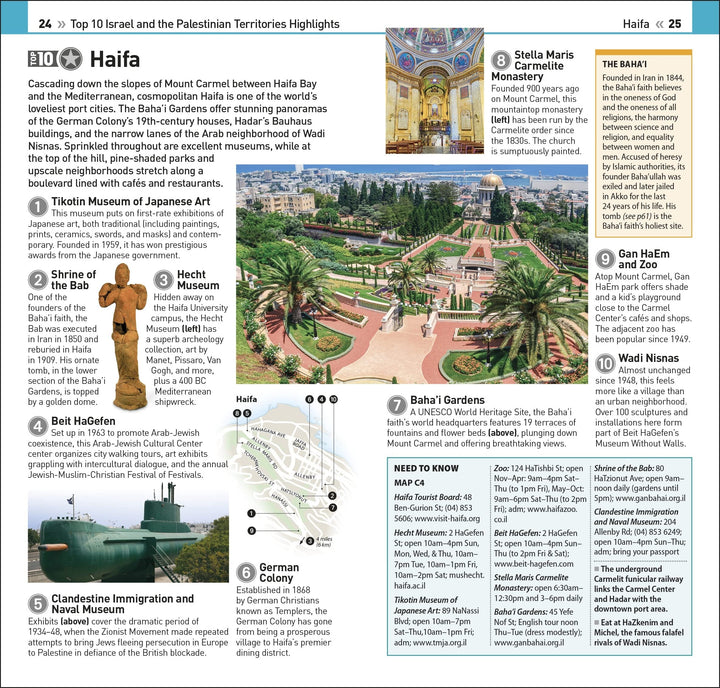 Guide de voyage (en anglais) - Israel & The Palestinian Territories Top 10 | Eyewitness guide petit format Eyewitness 