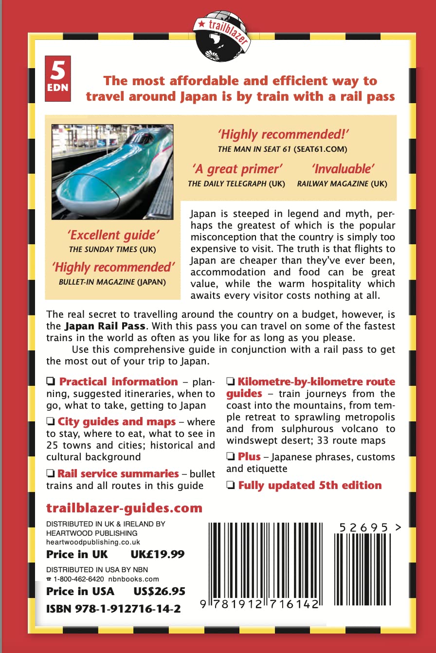 Guide de voyage (en anglais) - Japan by rail | Trailblazer guide de voyage Trailblazer 