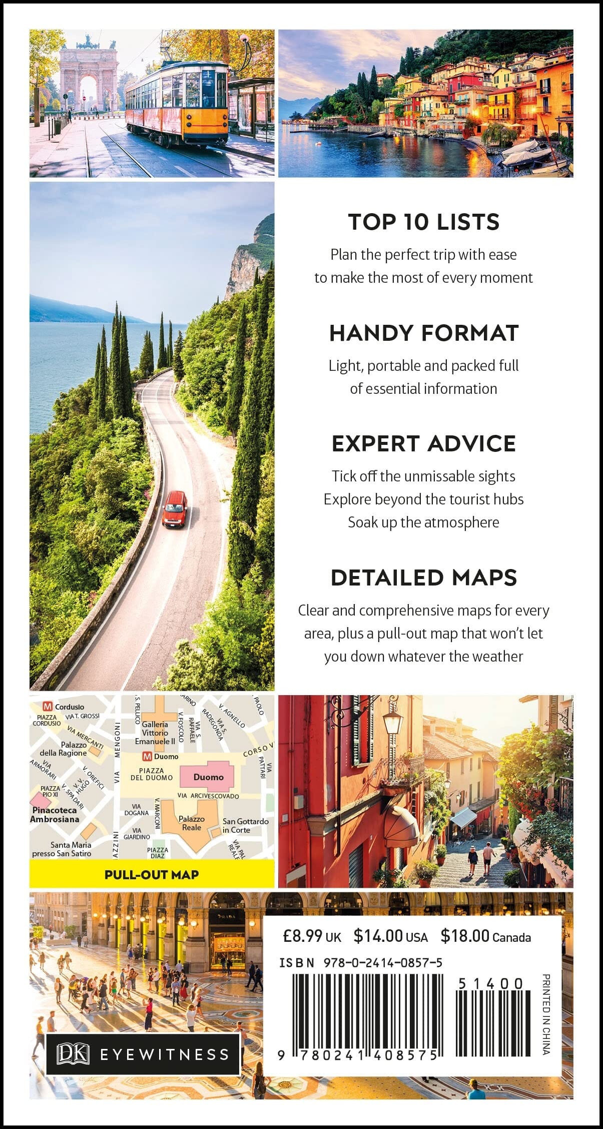 Guide de voyage (en anglais) - Milan & the lakes Top 10 | Eyewitness guide de voyage Eyewitness