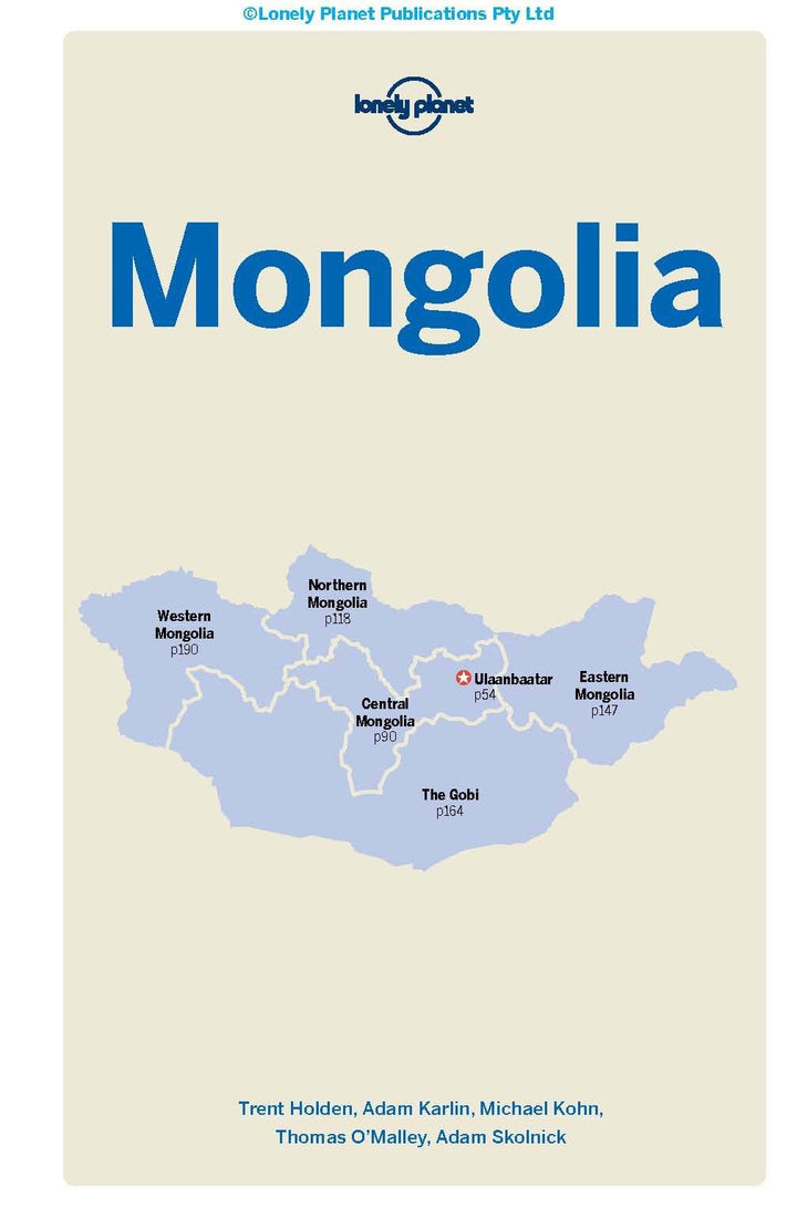 Guide de voyage (en anglais) - Mongolia | Lonely Planet guide de voyage Lonely Planet 