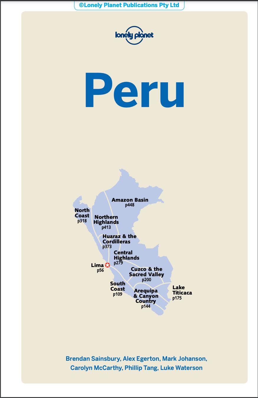 Guide de voyage (en anglais) - Peru | Lonely Planet guide de voyage Lonely Planet 