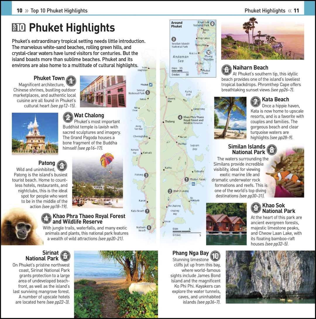 Guide de voyage (en anglais) - Phuket Top 10 | Eyewitness guide petit format Eyewitness 