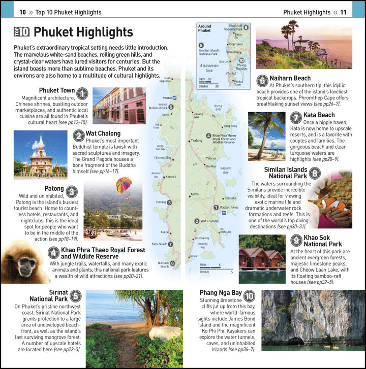 Guide de voyage (en anglais) - Phuket Top 10 | Eyewitness guide petit format Eyewitness 