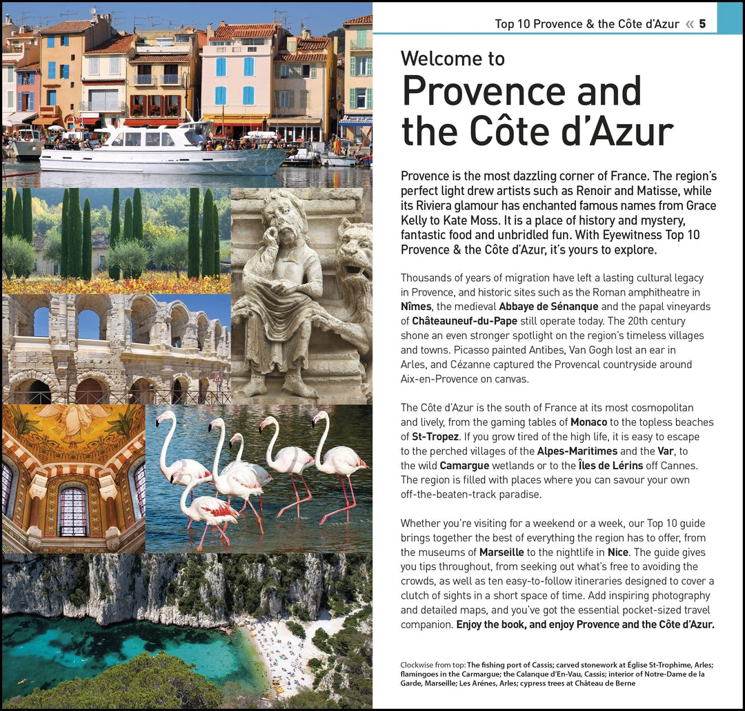 Guide de voyage (en anglais) - Provence & the Côte d'Azur Top 10 | Eyewitness guide petit format Eyewitness 