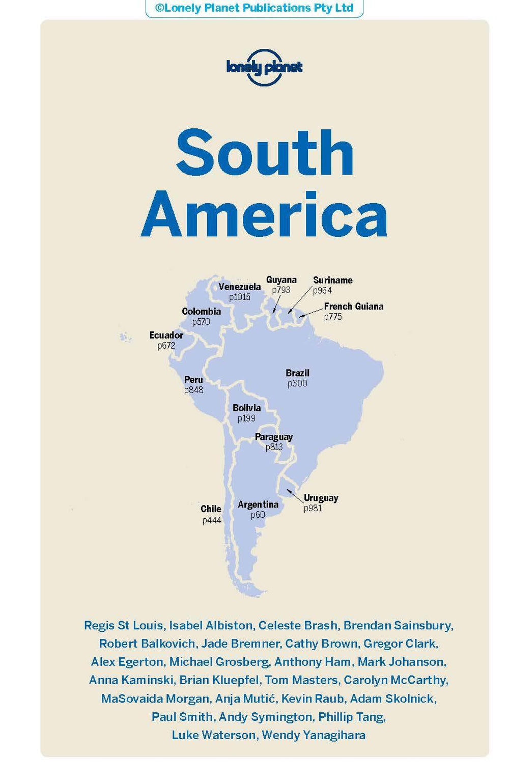 Guide de voyage (en anglais) - South America | Lonely Planet guide de voyage Lonely Planet 