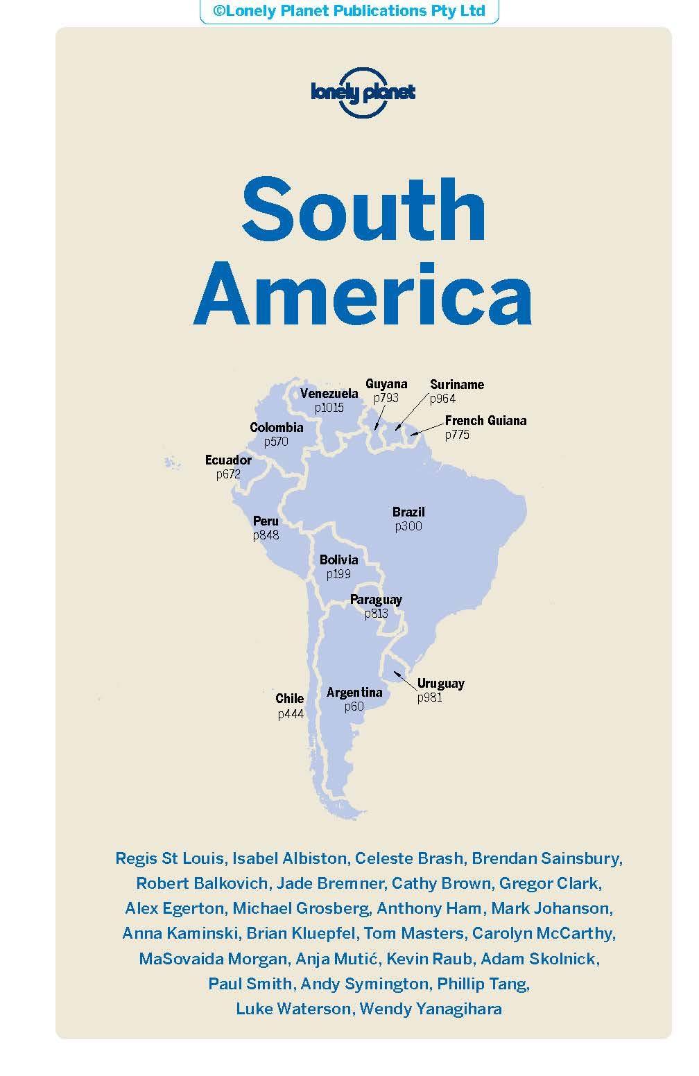 Guide de voyage (en anglais) - South America | Lonely Planet guide de voyage Lonely Planet 