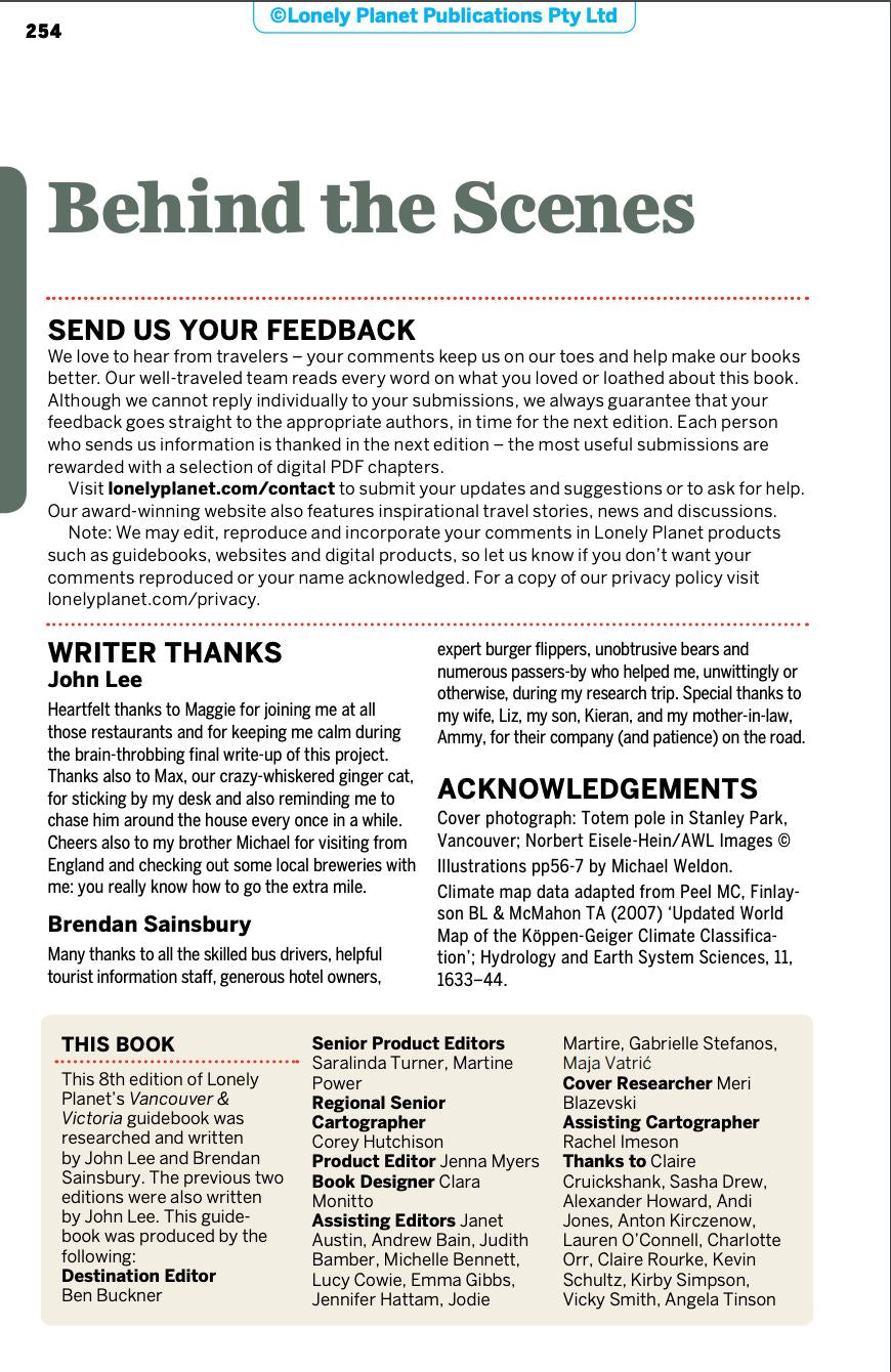 Guide de voyage (en anglais) - Vancouver & Victoria | Lonely Planet guide de voyage Lonely Planet EN 