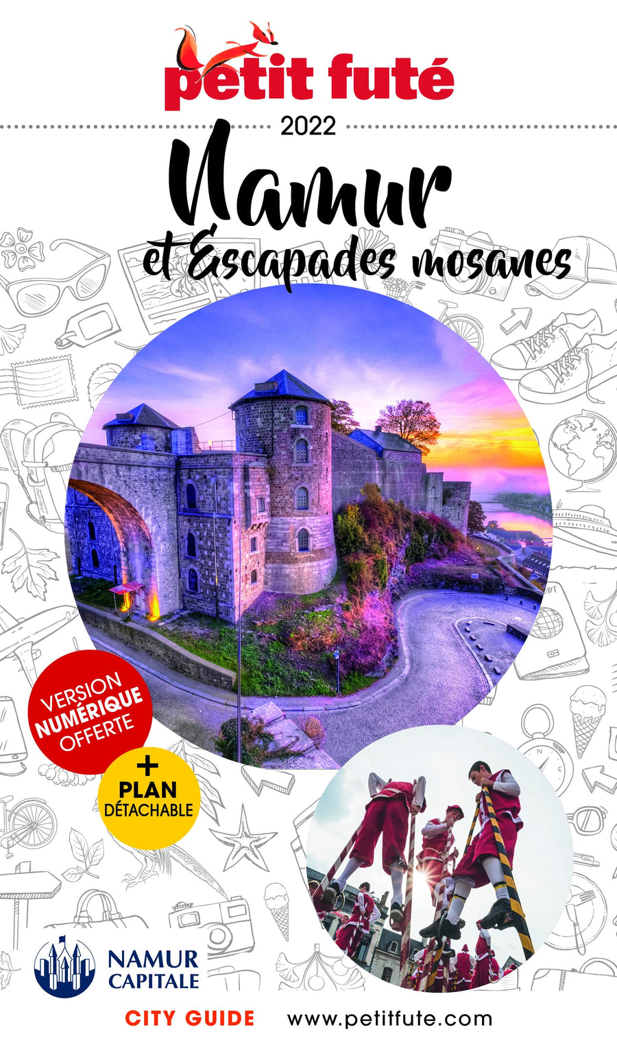Guide de voyage - Namur et sa région + plan 2022/23 | Petit Futé guide de voyage Petit Futé 