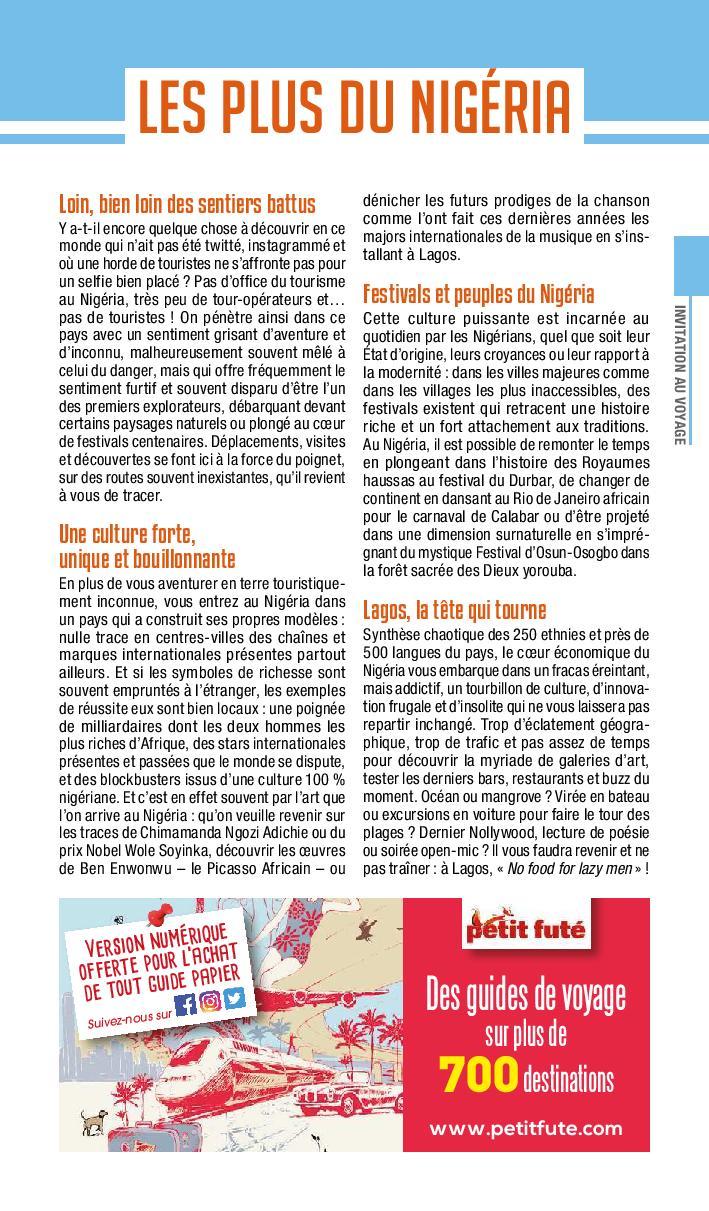 Guide de voyage - Nigéria 2020 | Petit Futé guide de voyage Petit Futé 