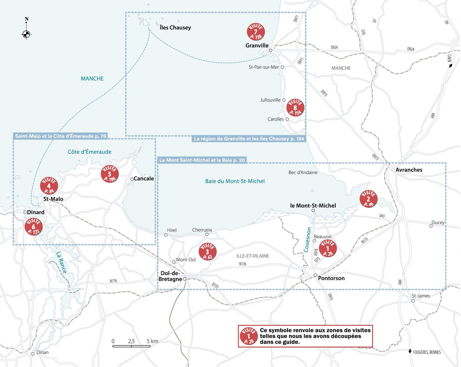 Guide de voyage de poche - Un Grand Week-end au Mont Saint-Michel & Saint Malo - Édition 2023 | Hachette guide de voyage Hachette