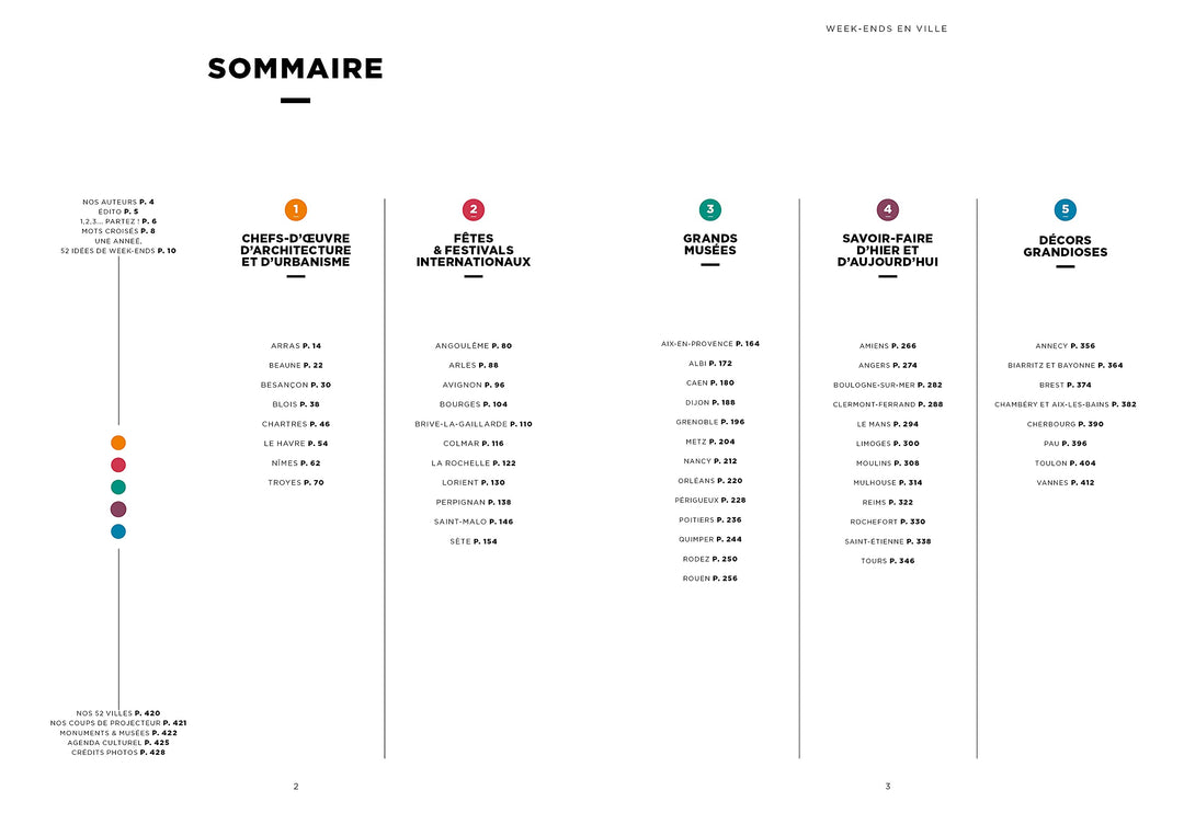 Guide de voyage - Week-ends en ville, redécouvrez 52 villes françaises - Édition 2021 | Michelin guide de voyage Michelin 