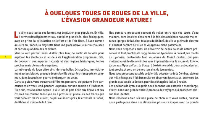 Guide de voyages à vélo et vélo électrique - Lyon et sa région | Glénat guide vélo Glénat 