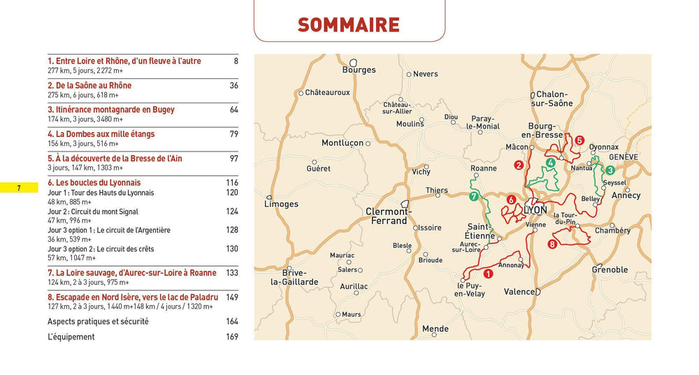 Guide de voyages à vélo et vélo électrique - Lyon et sa région | Glénat guide vélo Glénat 