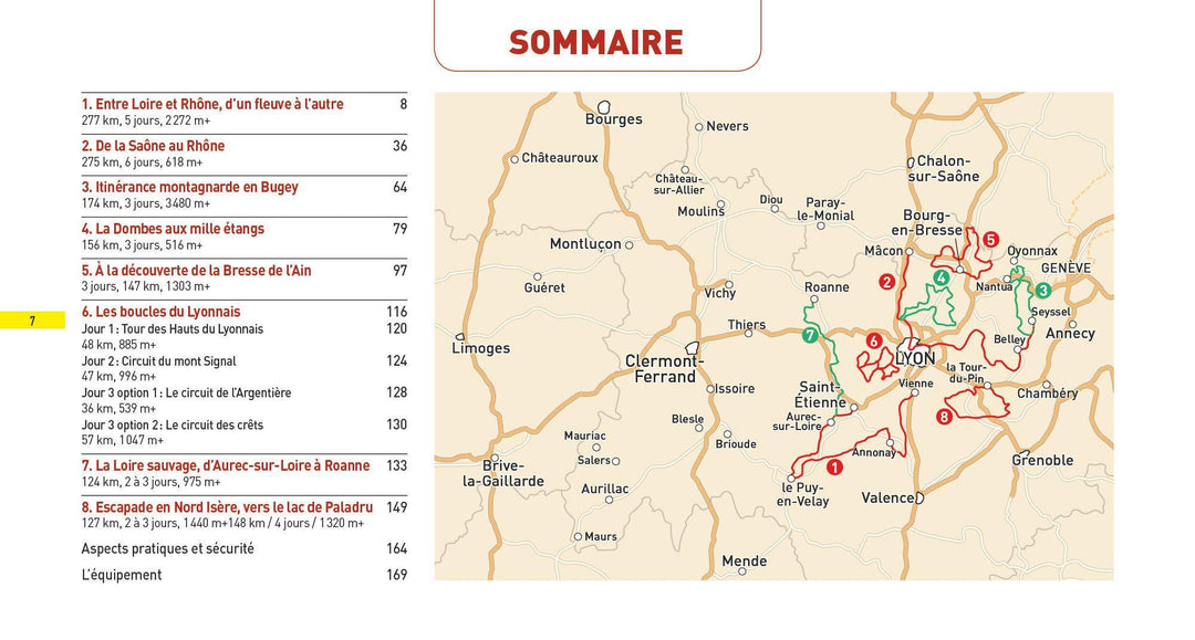 Guide de voyages à vélo et vélo électrique - Lyon et sa région | Glénat guide vélo Glénat 